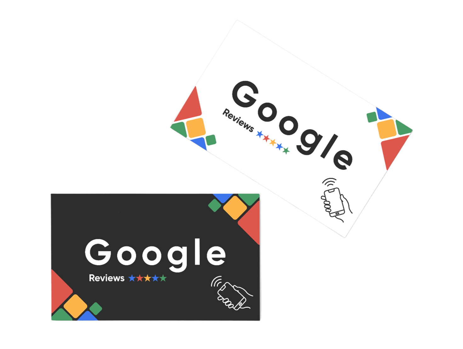 レビューカードを使う様子